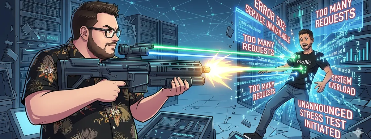 Anatoli firing virtual lasers with a rfile against me