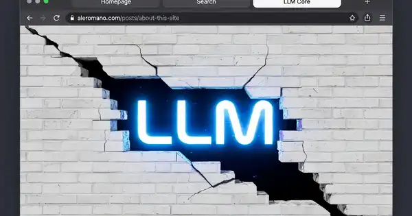 An LLM embedded in my website